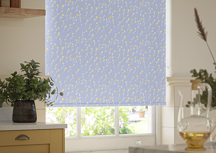 Ditsy Spring, Periwinkle - Roller Blind - Image 5